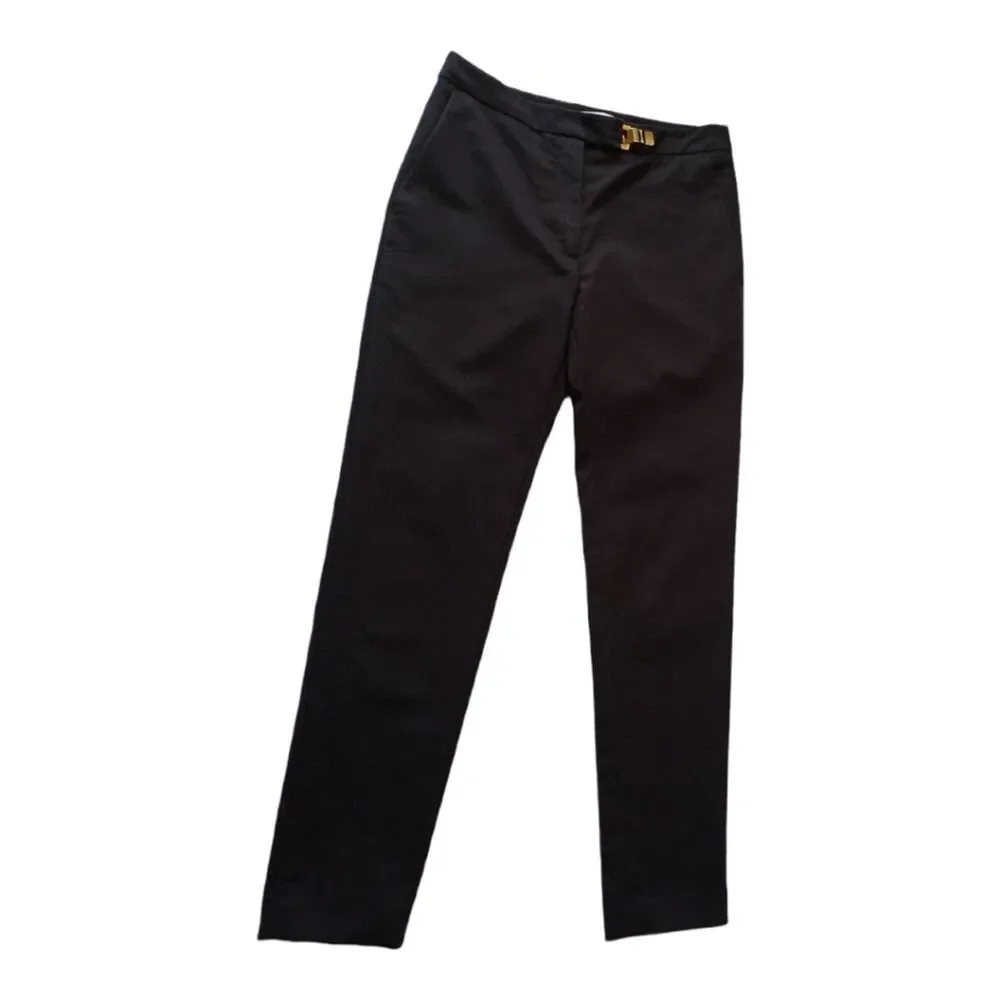 Sandro Paris Women’s Tailored Dress Black  Pants EU 34 US 2 Cotton - Picture 3 of 16